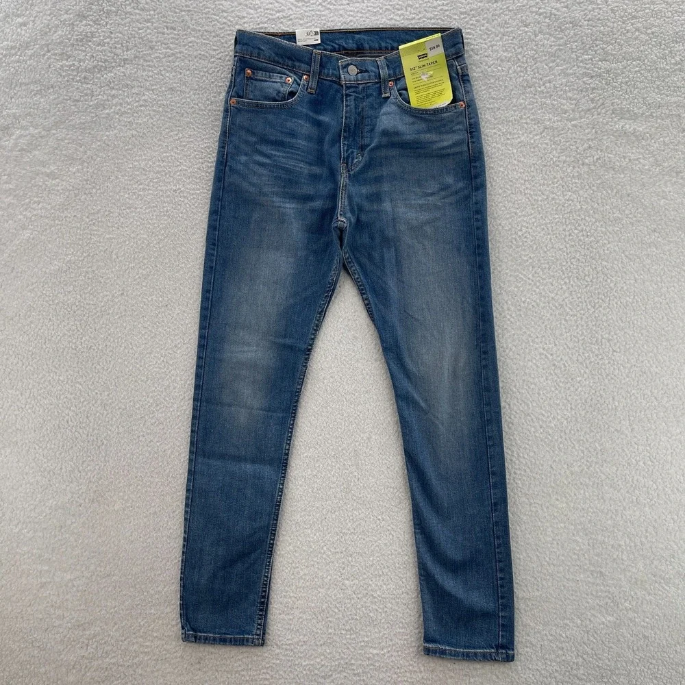 Levis Jeans Mens 30x32 Blue 512 Slim Taper Medium Wash Denim Grunge Preppy